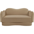Meridian Furniture Bloom Camel Velvet Loveseat
