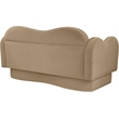 Meridian Furniture Bloom Camel Velvet Loveseat