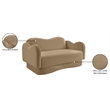 Meridian Furniture Bloom Camel Velvet Loveseat