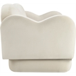 Meridian Furniture Bloom Cream Velvet Loveseat