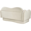 Meridian Furniture Bloom Cream Velvet Loveseat