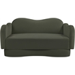 Meridian Furniture Bloom Green Velvet Loveseat