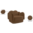 Meridian Furniture Bloom Saddle Velvet Chair