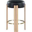 Meridian Furniture Harrison Black Vegan Leather Counter Stool