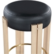 Meridian Furniture Harrison Black Vegan Leather Counter Stool