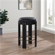 Meridian Furniture Harrison Black Vegan Leather Counter Stool