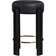 Meridian Furniture Harrison Black Vegan Leather Counter Stool