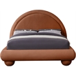 Meridian Furniture Madrid Cognac Velvet Full Bed