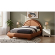 Meridian Furniture Madrid Cognac Velvet Full Bed