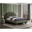 Meridian Furniture Madrid Green Velvet Full Bed
