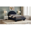 Meridian Furniture Madrid Navy Velvet Full Bed