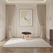 Meridian Furniture Altair Brown Velour Fur Fabric Bench