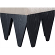 Meridian Furniture Altair Beige Velour Fur Fabric Bench