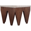 Meridian Furniture Altair Beige Velour Fur Fabric Bench