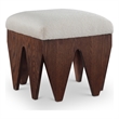 Meridian Furniture Altair Beige Velour Fur Fabric Bench