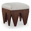 Meridian Furniture Altair Beige Velour Fur Fabric Bench