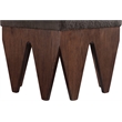 Meridian Furniture Altair Brown Velour Fur Fabric Bench
