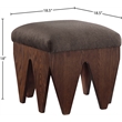 Meridian Furniture Altair Brown Velour Fur Fabric Bench