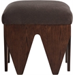 Meridian Furniture Altair Brown Velour Fur Fabric Bench