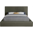 Meridian Furniture Dorian Green Velvet Full Bed