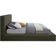 Meridian Furniture Dorian Green Velvet Full Bed
