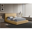Meridian Furniture Dorian Camel Velvet Full Bed