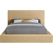 Meridian Furniture Dorian Camel Velvet King Bed