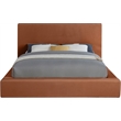 Meridian Furniture Dorian Cognac Velvet Full Bed