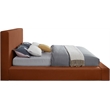 Meridian Furniture Dorian Cognac Velvet Full Bed