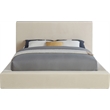 Meridian Furniture Dorian Cream Velvet Full Bed