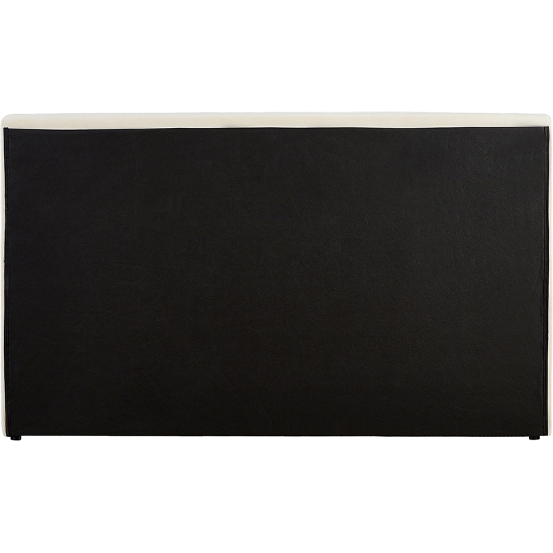 Meridian Furniture Dorian Cream Velvet Full Bed
