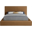 Meridian Furniture Dorian Saddle Velvet Full Bed