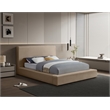 Meridian Furniture Dorian Taupe Velvet Full Bed