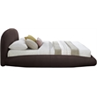 Meridian Furniture Genesis Brown Teddy Fabric Queen Bed