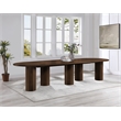 Meridian Furniture Dolan Brown Wood and Oak Veneer Dining Table
