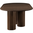 Meridian Furniture Dolan Brown Wood and Oak Veneer Dining Table