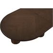 Meridian Furniture Dolan Brown Wood and Oak Veneer Dining Table