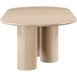 Meridian Furniture Dolan Oak Wood and Oak Veneer Dining Table