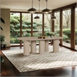 Meridian Furniture Dolan Oak Wood and Oak Veneer Dining Table