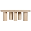 Meridian Furniture Dolan Oak Wood and Oak Veneer Dining Table