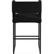 Meridian Furniture Caleb Black Velvet Counter Stool (Set of 4)