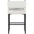 Meridian Furniture Caleb White Vegan Leather Counter Stool (Set of 6)