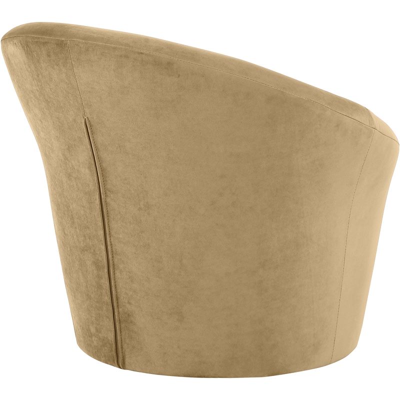 Meridian Furniture Tristan Camel Velvet Accent Chair