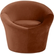 Meridian Furniture Tristan Cognac Velvet Accent Chair
