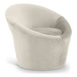 Meridian Furniture Tristan Cream Velvet Accent Chair