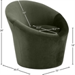 Meridian Furniture Tristan Green Velvet Accent Chair