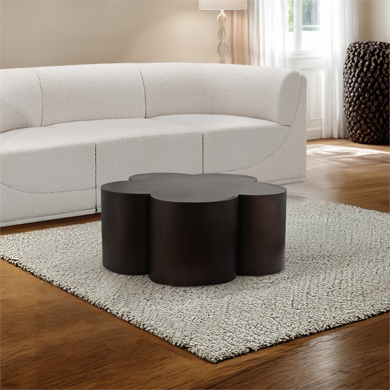 Meridian Furniture Lucky Brown Iron Coffee Table