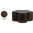 Meridian Furniture Lucky Brown Iron Coffee Table