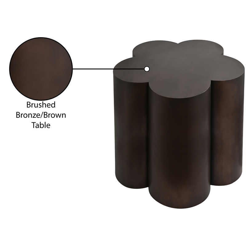 Meridian Furniture Lucky Brown Iron End Table