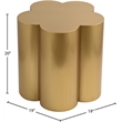 Meridian Furniture Lucky Gold Iron End Table